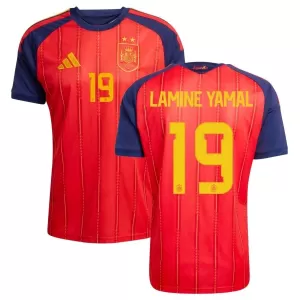 Maillot De Foot Espagne 2 Stars Lamine Yamal 19 Domicile Coupe du Monde 2026