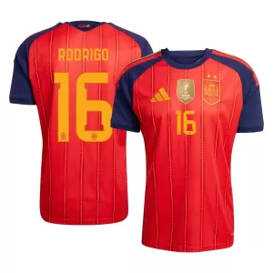 Maillot De Foot Espagne 2 Stars Rodrigo Hernández 16 Domicile Coupe du Monde 2026