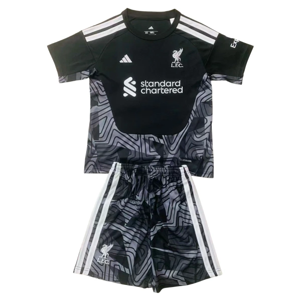 Kit De Football Gardien Liverpool Enfant 26/27 Noir Kit De Football Gardien Liverpool Enfant 26/27 Noir