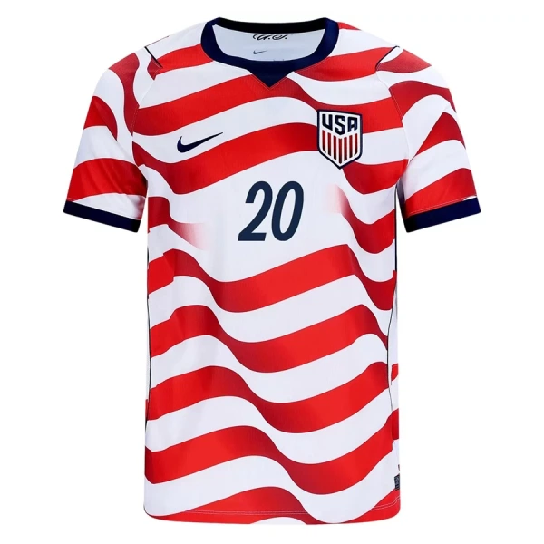 Maillot De Foot États-Unis Balogun 20 Domicile Coupe du Monde 2026