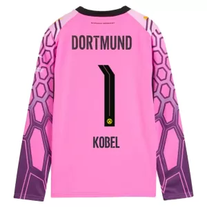 Maillot De Foot Gardien Borussia Dortmund Kobel 1 Extérieur 26/27 Manches Longues Rose