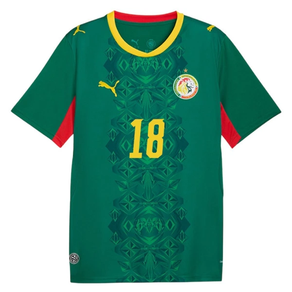 Maillot De Foot Sénégal Sarr 18 Extérieur Coupe du Monde 2026