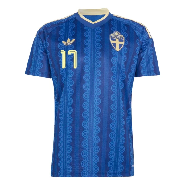 Maillot De Foot Suède Gyokeres 17 Extérieur Coupe du Monde 2026
