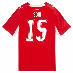 Maillot De Foot Suisse Djibril Sow 15 Domicile Coupe du Monde 2026