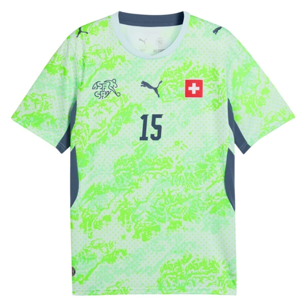 Maillot De Foot Suisse Djibril Sow 15 Extérieur Coupe du Monde 2026