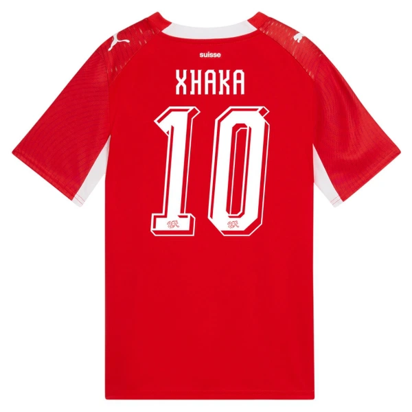 Maillot De Foot Suisse Granit Xhaka 10 Domicile Coupe du Monde 2026 Maillot De Foot Suisse Granit Xhaka 10 Domicile Coupe du Monde 2026