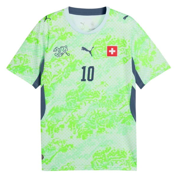 Maillot De Foot Suisse Granit Xhaka 10 Extérieur Coupe du Monde 2026
