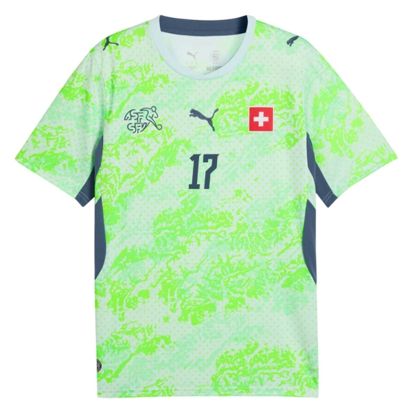 Maillot De Foot Suisse Vargas 17 Extérieur Coupe du Monde 2026