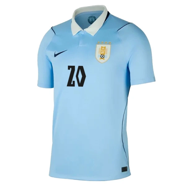 Maillot De Foot Uruguay Maximiliano Araujo 20 Domicile Coupe du Monde 2026