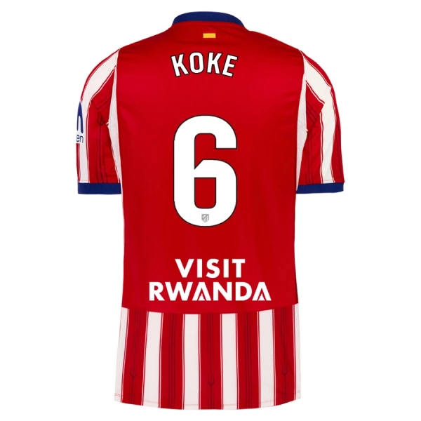 Maillot De Foot Atlético Madrid Koke 6 Domicile 26/27 Maillot De Foot Atlético Madrid Koke 6 Domicile 26/27