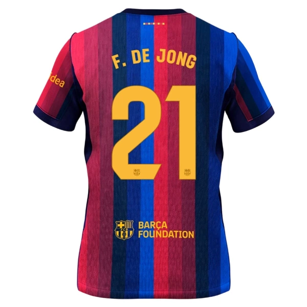 Kit De Football FC Barcelone Frenkie de Jong 21 Enfant Domicile 26/27