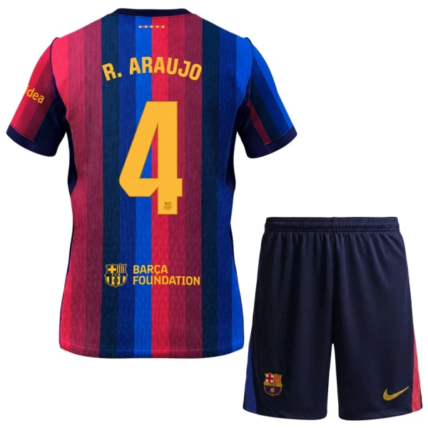 Kit De Football FC Barcelone Ronald Araujo 4 Enfant Domicile 26/27
