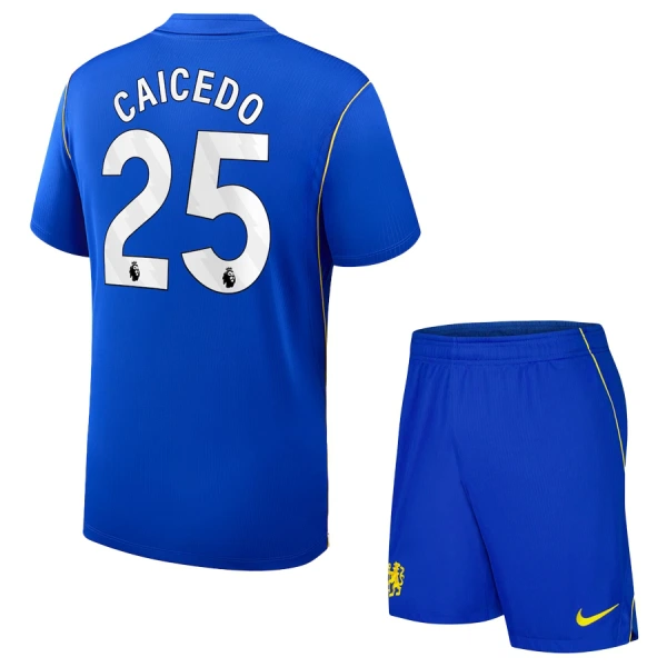 Kit De Football Chelsea Moisés Caicedo 25 Enfant Domicile 26/27 Kit De Football Chelsea Moisés Caicedo 25 Enfant Domicile 26/27