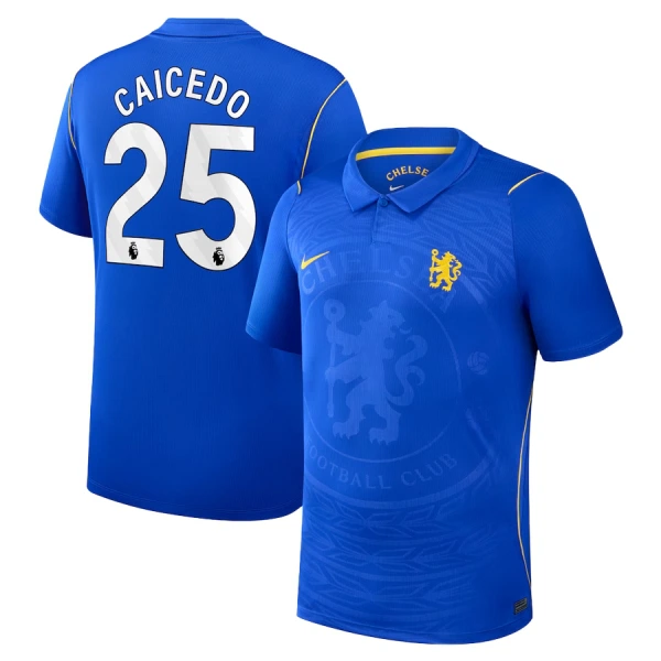 Maillot De Foot Chelsea Moisés Caicedo 25 Domicile 26/27 Maillot De Foot Chelsea Moisés Caicedo 25 Domicile 26/27