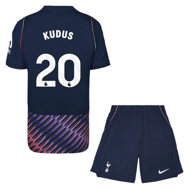 Kit De Football Tottenham Hotspur Kudus 20 Enfant Extérieur 26/27 Kit De Football Tottenham Hotspur Kudus 20 Enfant Extérieur 26/27