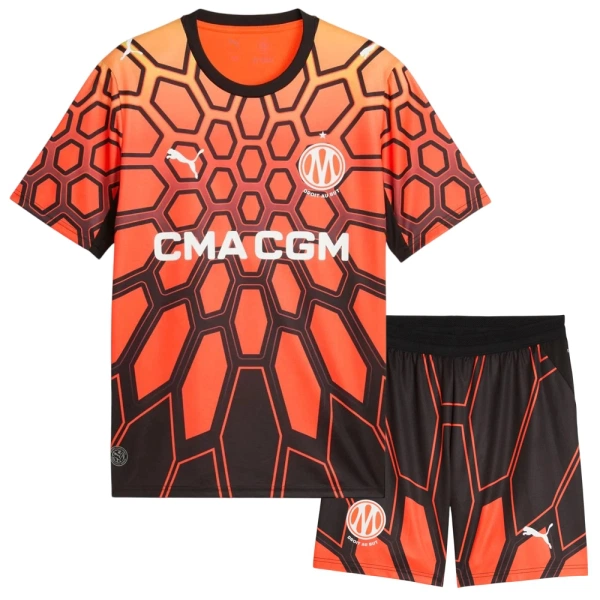 Kit De Football Olympique de Marseille Enfant Domicile 26/27 Orange Kit De Football Olympique de Marseille Enfant Domicile 26/27 Orange