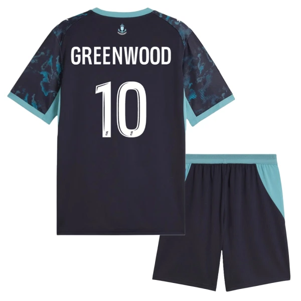 Kit De Football Olympique de Marseille Greenwood 10 Enfant Extérieur 26/27 Kit De Football Olympique de Marseille Greenwood 10 Enfant Extérieur 26/27