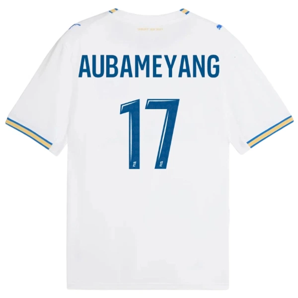 Maillot De Foot Olympique de Marseille Aubameyang 17 Domicile 26/27 Maillot De Foot Olympique de Marseille Aubameyang 17 Domicile 26/27