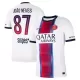 Maillot De Foot Paris Saint-Germain Joao Neves 87 Extérieur 26/27 Maillot De Foot Paris Saint-Germain Joao Neves 87 Extérieur 26/27