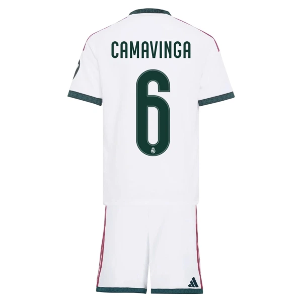 Kit De Football Real Madrid Eduardo Camavinga 6 Enfant Domicile 26/27 Kit De Football Real Madrid Eduardo Camavinga 6 Enfant Domicile 26/27