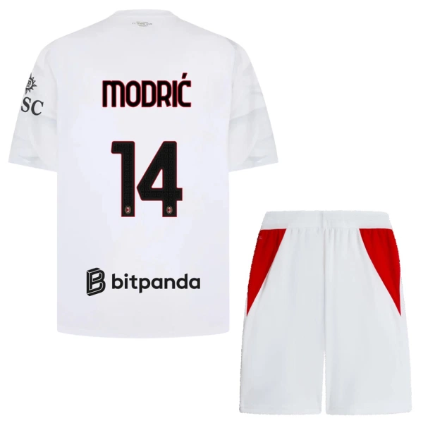 Kit De Football Milan AC Luka Modric 14 Enfant Extérieur 26/27 Kit De Football Milan AC Luka Modric 14 Enfant Extérieur 26/27