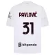 Maillot De Foot Milan AC Pavlovic 31 Extérieur 26/27 Maillot De Foot Milan AC Pavlovic 31 Extérieur 26/27