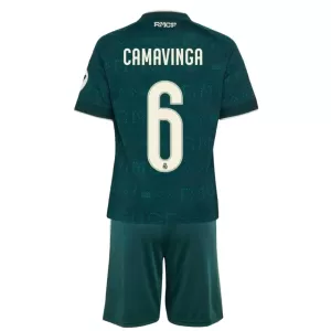 Kit De Football Real Madrid Eduardo Camavinga 6 Enfant Extérieur 26/27