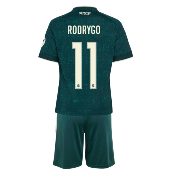 Kit De Football Real Madrid Rodrygo Goes 11 Enfant Extérieur 26/27 Kit De Football Real Madrid Rodrygo Goes 11 Enfant Extérieur 26/27