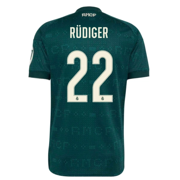 Maillot De Foot Real Madrid Antonio Rudiger 22 Extérieur 26/27 Maillot De Foot Real Madrid Antonio Rudiger 22 Extérieur 26/27