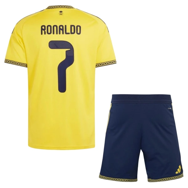 Kit De Football Al-Nassr FC Cristiano Ronaldo 7 Enfant Domicile 26/27 Kit De Football Al-Nassr FC Cristiano Ronaldo 7 Enfant Domicile 26/27