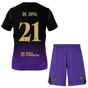 Kit De Football FC Barcelone Frenkie de Jong 21 Enfant Extérieur 26/27