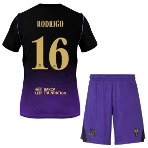 Kit De Football FC Barcelone Rodrigo Hernández 16 Enfant Extérieur 26/27