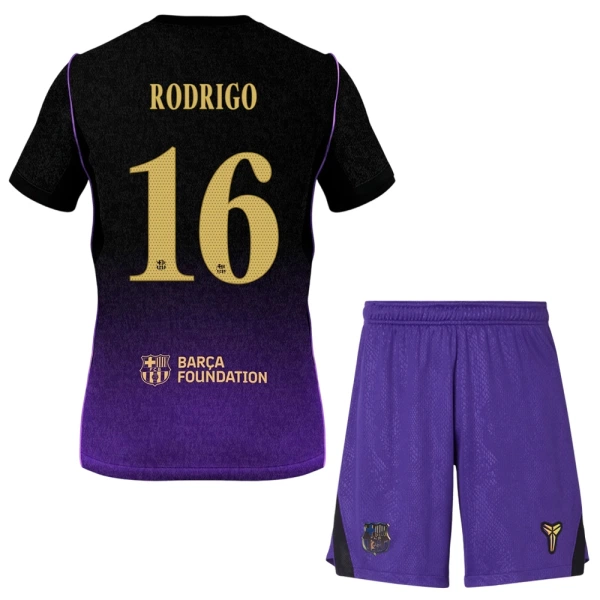 Kit De Football FC Barcelone Rodrigo Hernández 16 Enfant Extérieur 26/27 Kit De Football FC Barcelone Rodrigo Hernández 16 Enfant Extérieur 26/27