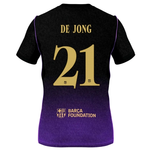 Maillot De Foot FC Barcelone Frenkie de Jong 21 Extérieur 26/27 Maillot De Foot FC Barcelone Frenkie de Jong 21 Extérieur 26/27