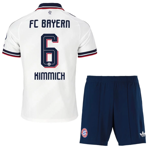 Kit De Football FC Bayern Munich Joshua Kimmich 6 Enfant Extérieur 26/27 Kit De Football FC Bayern Munich Joshua Kimmich 6 Enfant Extérieur 26/27
