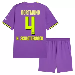 Kit De Football Borussia Dortmund Nico Schlotterbeck 4 Enfant Third 26/27