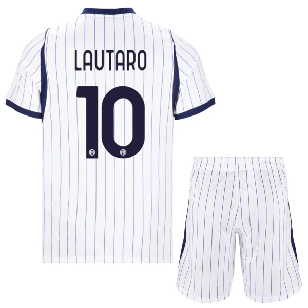 Kit De Football Inter Milan Lautaro Martínez 10 Enfant Extérieur 26/27 Kit De Football Inter Milan Lautaro Martínez 10 Enfant Extérieur 26/27