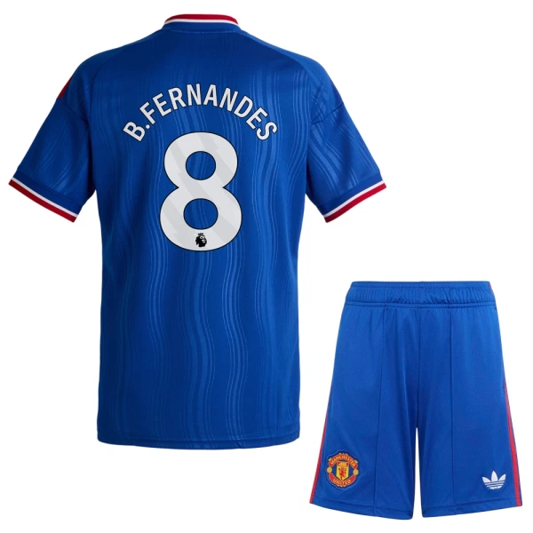 Kit De Football Manchester United Bruno Fernandes 8 Enfant Extérieur 26/27 Kit De Football Manchester United Bruno Fernandes 8 Enfant Extérieur 26/27