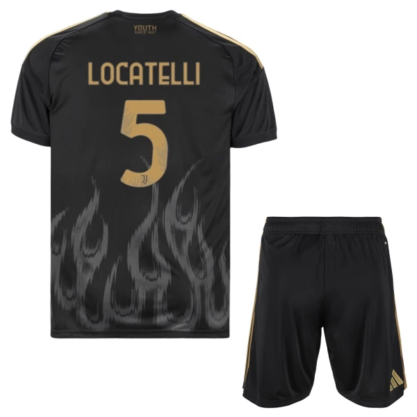 Kit De Football Juventus Locatelli 5 Enfant Third 26/27 Kit De Football Juventus Locatelli 5 Enfant Third 26/27
