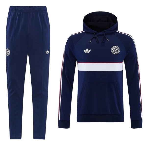 Bayern Munich Kit sweat-shirt d'entraînement à capuche 26/27 Navy Bayern Munich Kit sweat-shirt d'entraînement à capuche 26/27 Navy