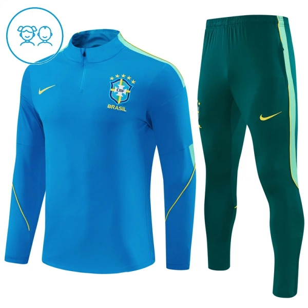 Brésil Enfant Kit de Sweat-shirt d’entraînement 26/27 Bleu Brésil Enfant Kit de Sweat-shirt d’entraînement 26/27 Bleu