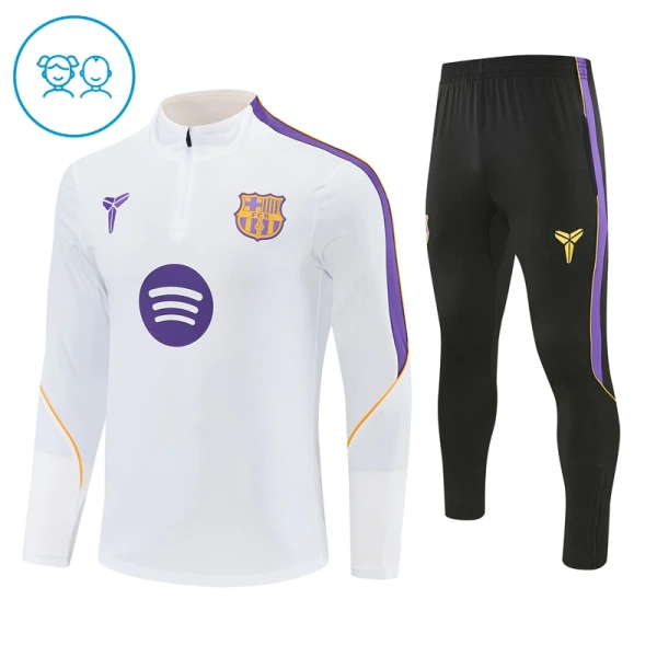 FC Barcelone Enfant Kit de Sweat-shirt d’entraînement 26/27 Blanc