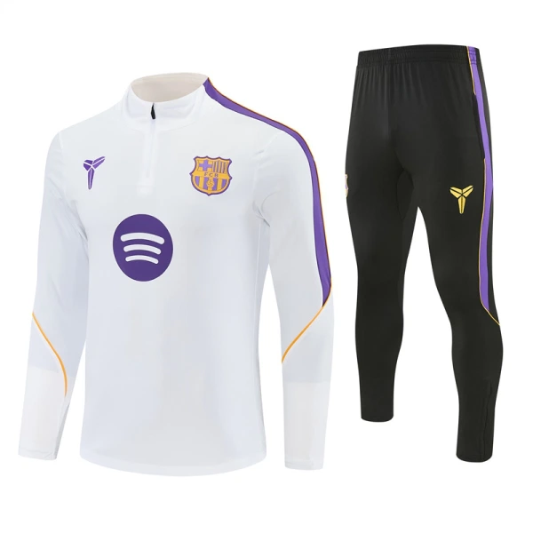 FC Barcelone Kit de Sweat-shirt d’entraînement 26/27 Blanc FC Barcelone Kit de Sweat-shirt d’entraînement 26/27 Blanc