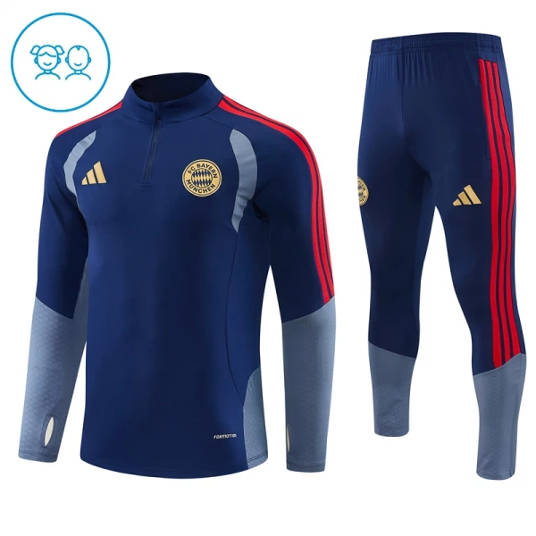 FC Bayern Munich Enfant Kit de Sweat-shirt d’entraînement 26/27 Bleu FC Bayern Munich Enfant Kit de Sweat-shirt d’entraînement 26/27 Bleu