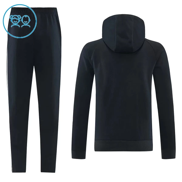 Juventus Enfant Kit sweat-shirt d'entraînement à capuche 26/27 Noir