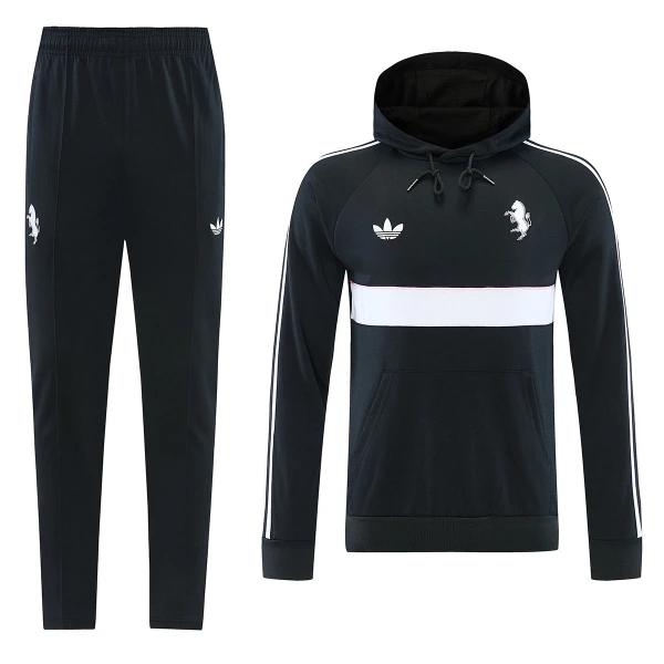 Juventus Kit sweat-shirt d'entraînement à capuche 26/27 Noir