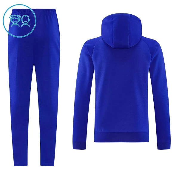 Manchester United Enfant Kit sweat-shirt d'entraînement à capuche 26/27 Bleu