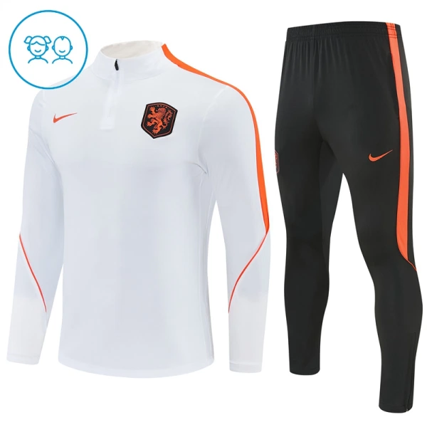 Pays-Bas Enfant Kit de Sweat-shirt d’entraînement 26/27 Blanc Pays-Bas Enfant Kit de Sweat-shirt d’entraînement 26/27 Blanc