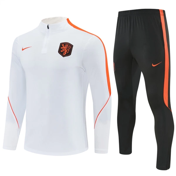 Pays-Bas Kit de Sweat-shirt d’entraînement 26/27 Blanc Pays-Bas Kit de Sweat-shirt d’entraînement 26/27 Blanc