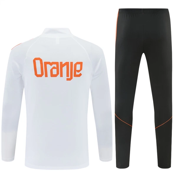 Pays-Bas Kit de Sweat-shirt d’entraînement 26/27 Blanc